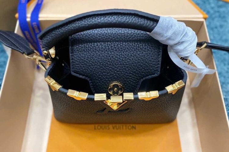 Túi LV Capucines Mini Flower Crown M56669 Black Màu Đen