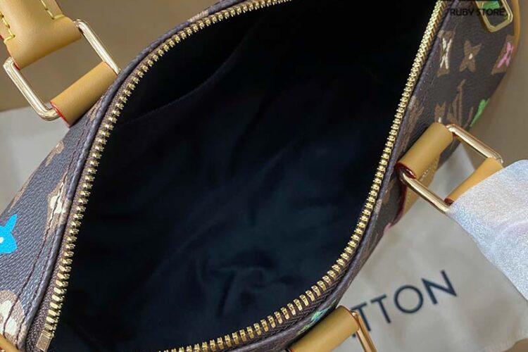 Túi LV Keepall Bandoulière 25 M24849 Monogram Craggy Chocolate Nâu Best Quality