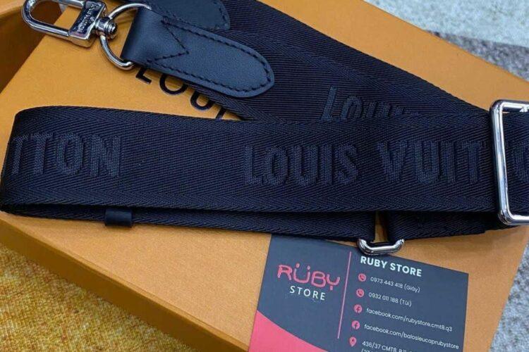 Túi LV Keepall Bandoulière 25 M46271 Monogram Eclipse Xám