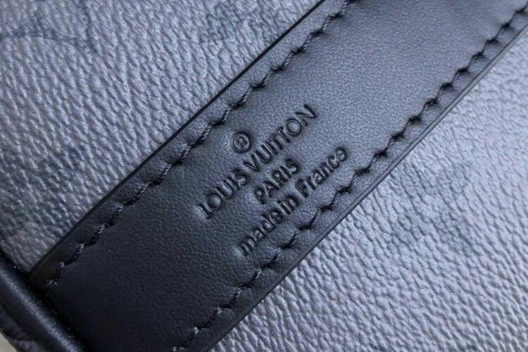 Túi LV Keepall Bandoulière 25 M46271 Monogram Eclipse Xám