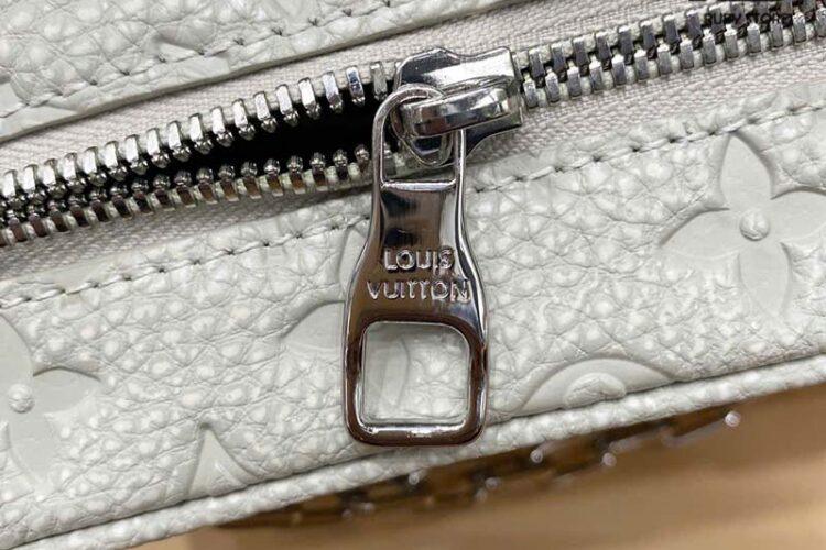 Túi LV Mini Soft Trunk M81606 Monogram Taurillon Chalk Xám Best Quality