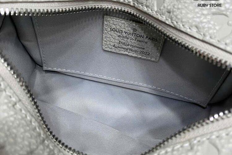 Túi LV Mini Soft Trunk M81606 Monogram Taurillon Chalk Xám Best Quality