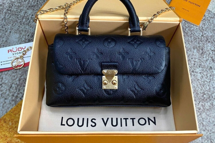 Túi LV Nano Madeleine M12144 Black Monogram Empreinte đen