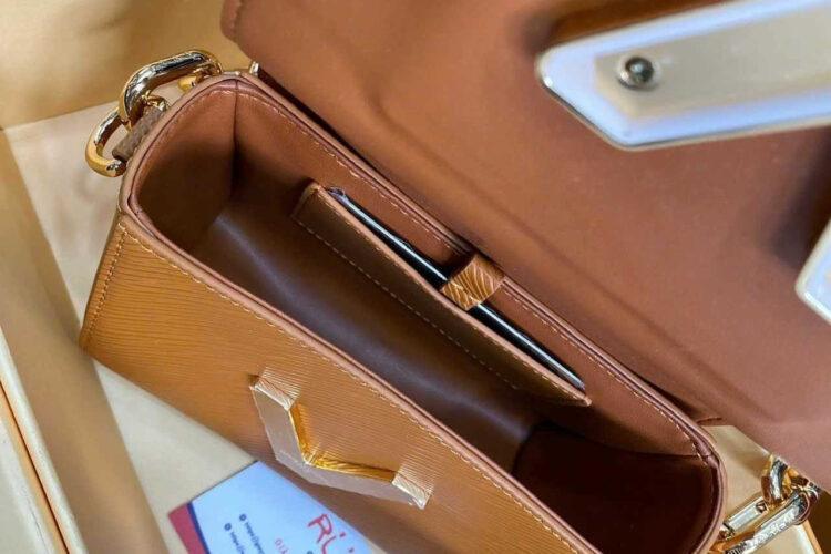 Túi LV Twist Lock XL M22297 Caramel EPI Nâu