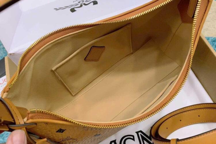 Túi MCM Aren Hobo Bag In Visetos Cognac Màu Nâu
