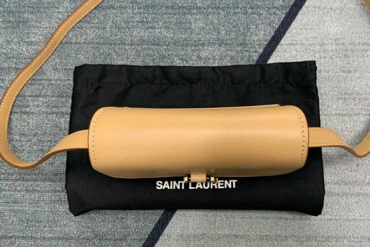 Túi YSL Kaia Mini Satchel Bag Beige Light Brown Màu Be
