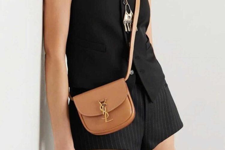 Túi YSL Kaia Mini Satchel Bag Beige Light Brown Màu Be
