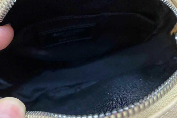 Túi YSL Round Crossbody Chain Bag Beige Caviar Hình Tròn