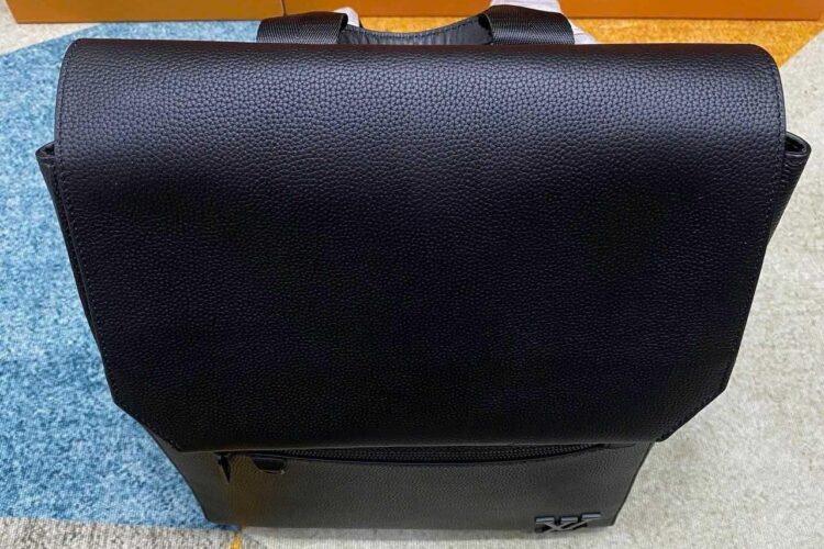 ba lô LV Fastline Aerogram Backpack Black Leather 40CM