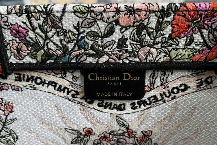 túi Dior Book Tote Medium Ecru Multicolor 4 Seasons Spring