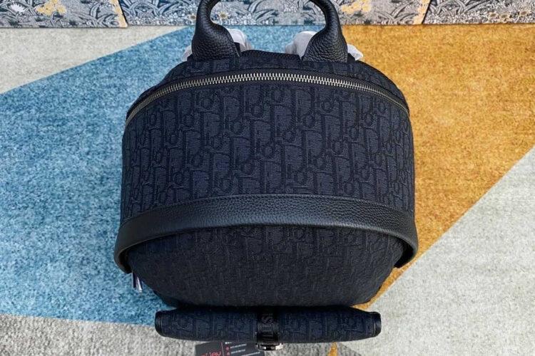 Ba Lô Dior 8 Backpack Black Dior Oblique Jacquard đen
