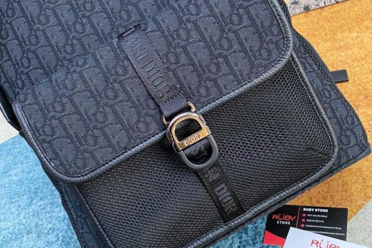 Ba Lô Dior 8 Backpack Black Dior Oblique Jacquard đen