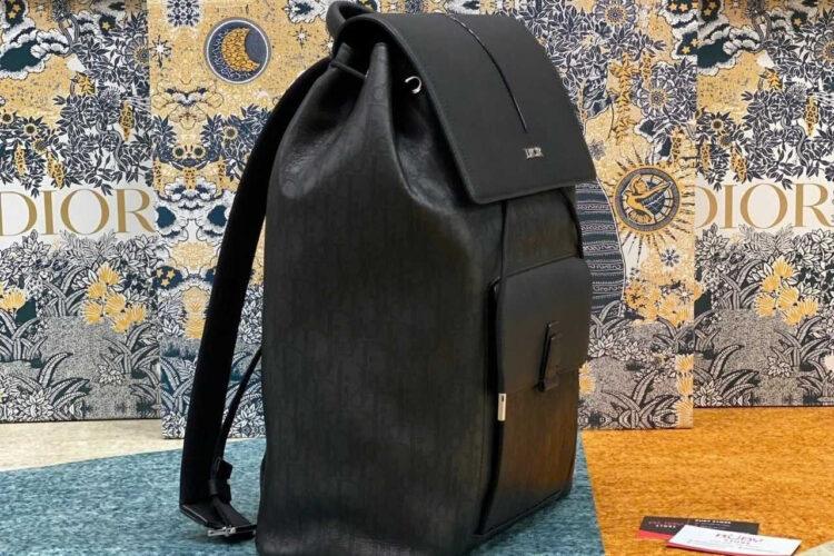 Ba Lô Dior Motion Backpack Black Oblique Galaxy Leather Đen