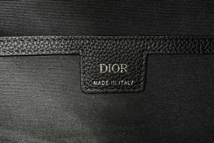 Ba Lô Dior Saddle Zip Backpack Black Beige Oblique Jacquard