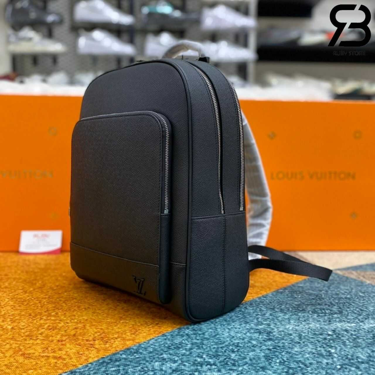 Ba Lô LV Adrian Backpack Black Taiga M30857 Đen