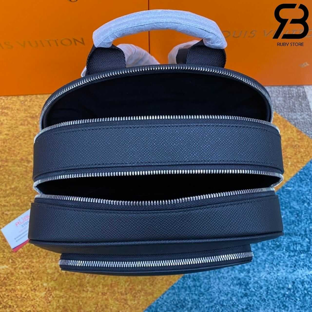 Ba Lô LV Adrian Backpack Black Taiga M30857 Đen