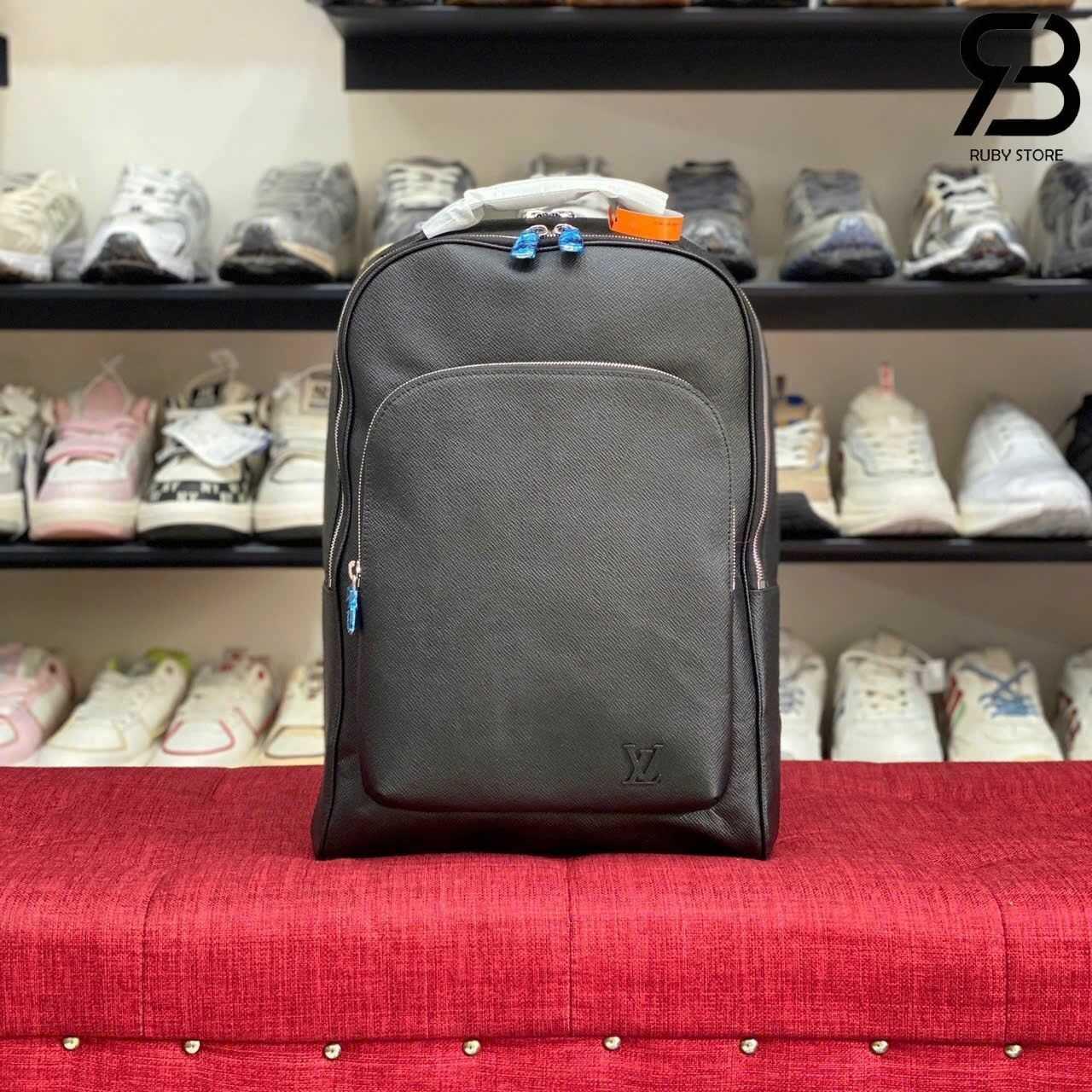 Ba Lô LV Avenue Backpack Black Taiga đen