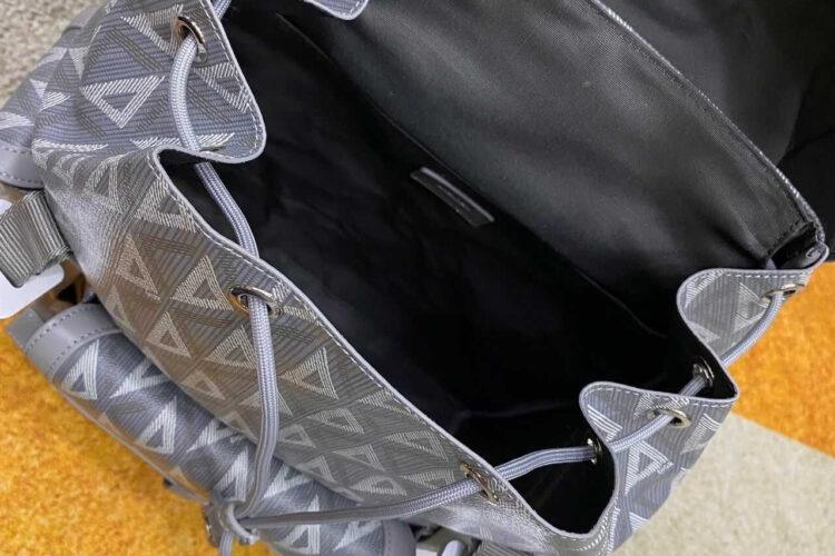 Ba Lô Medium Dior Hit The Road Backpack Gray Diamond Canvas Xám