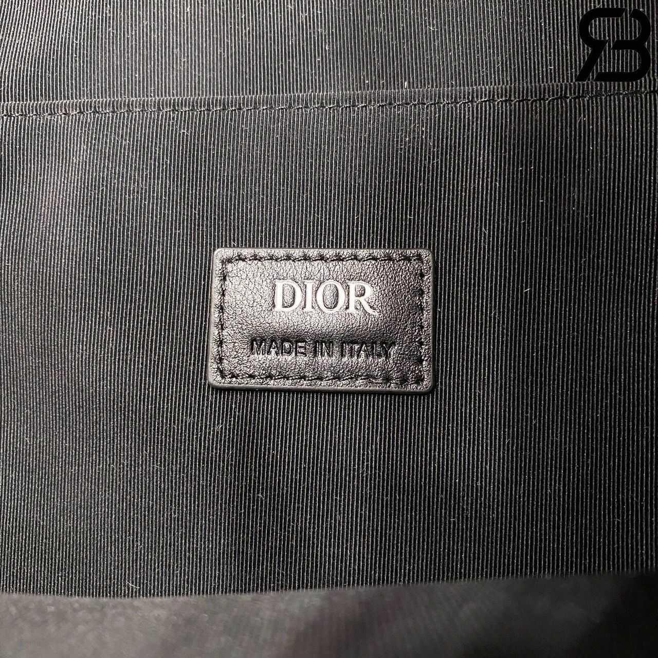 Ba Lô Small Dior Hit The Road Backpack Black Diamond Canvas Đen