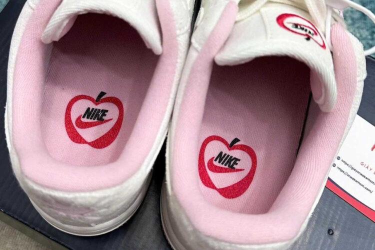 Giày Air Force 1 07 LX Valentine Day 2025 Pink Heart Xám Trắng Hồng
