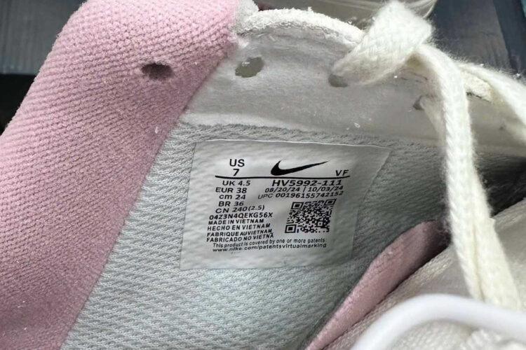 Giày Air Force 1 07 LX Valentine Day 2025 Pink Heart Xám Trắng Hồng