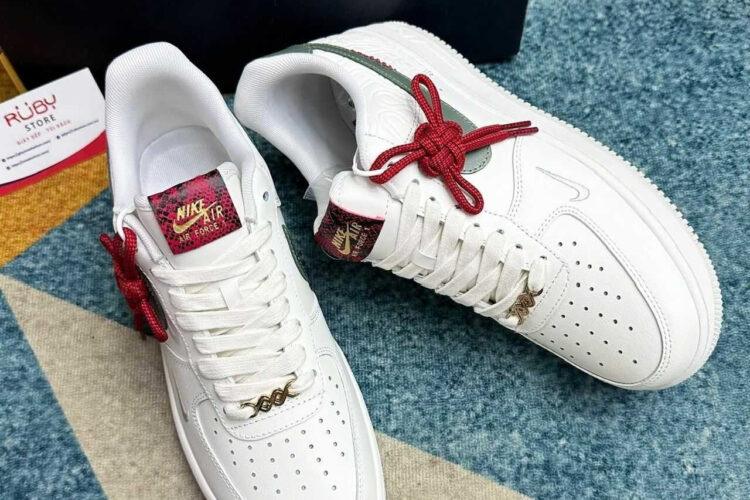 Giày Air Force 1 Low Year of The Snake Trắng rêu