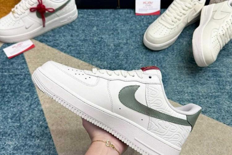 Giày Air Force 1 Low Year of The Snake Trắng rêu
