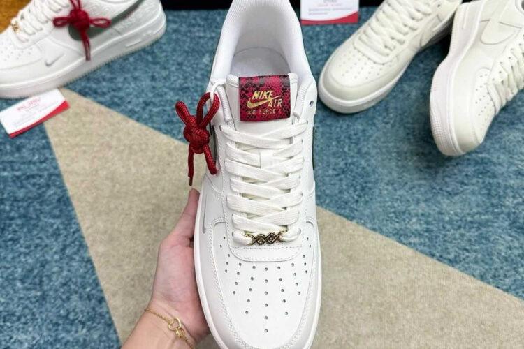 Giày Air Force 1 Low Year of The Snake Trắng rêu