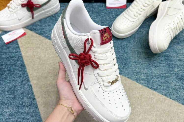 Giày Air Force 1 Low Year of The Snake Trắng rêu