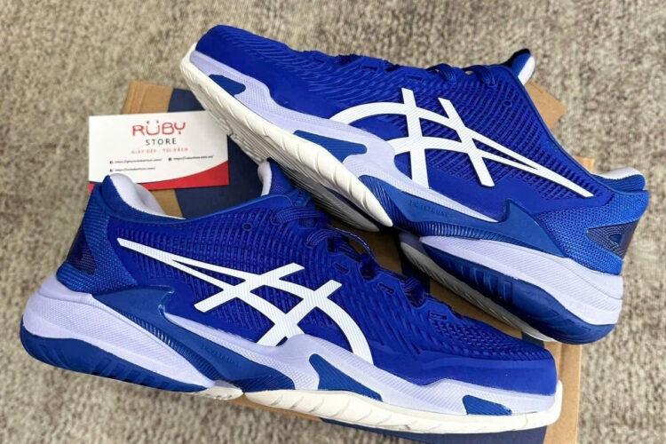 Giày Asics Court FF 3 Novak Blue White Xanh Trắng