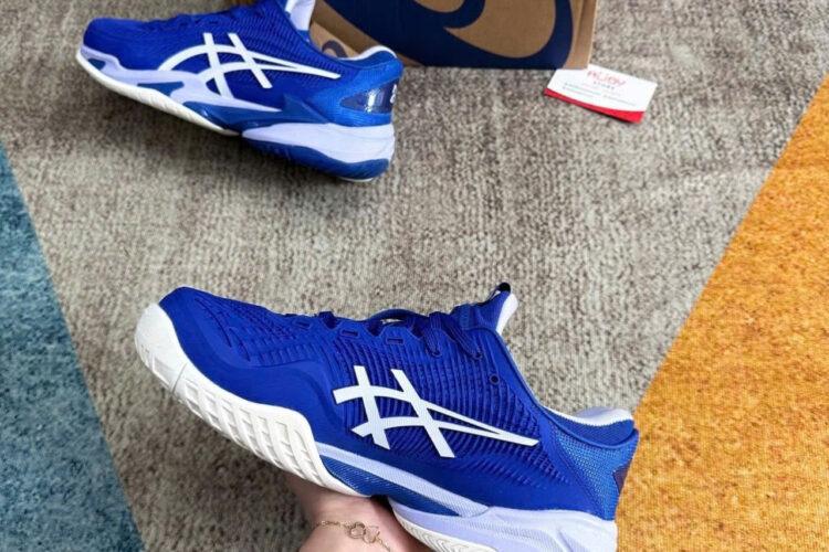 Giày Asics Court FF 3 Novak Blue White Xanh Trắng