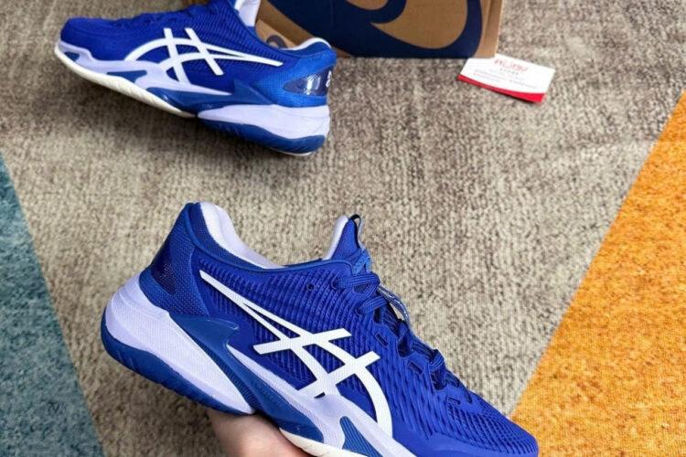 Giày Asics Court FF 3 Novak Blue White Xanh Trắng