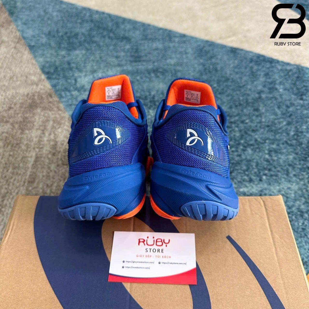 Giày Asics Court FF 3 Novak Tuna Blue White Xanh Dương Cam