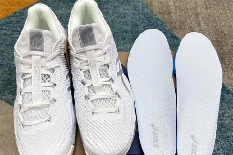 Giày Asics Court FF 3 White Silver Trắng bạc