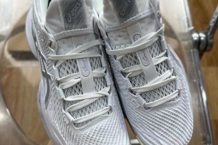 Giày Asics Court FF 3 White Silver Trắng Bạc