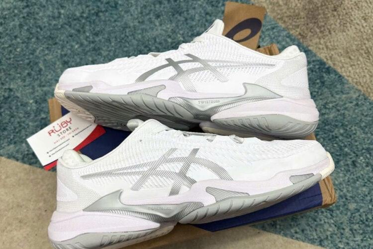 Giày Asics Court FF 3 White Silver Trắng bạc
