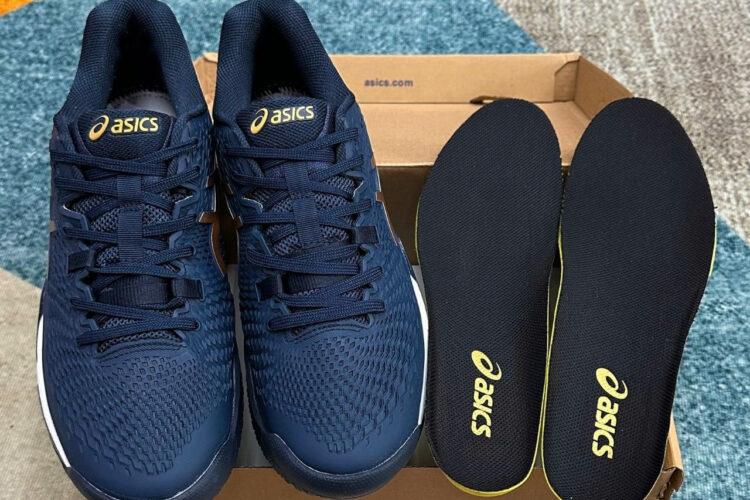 Giày Asics Gel-Resolution 9 French Blue Pure Gold Xanh Vàng