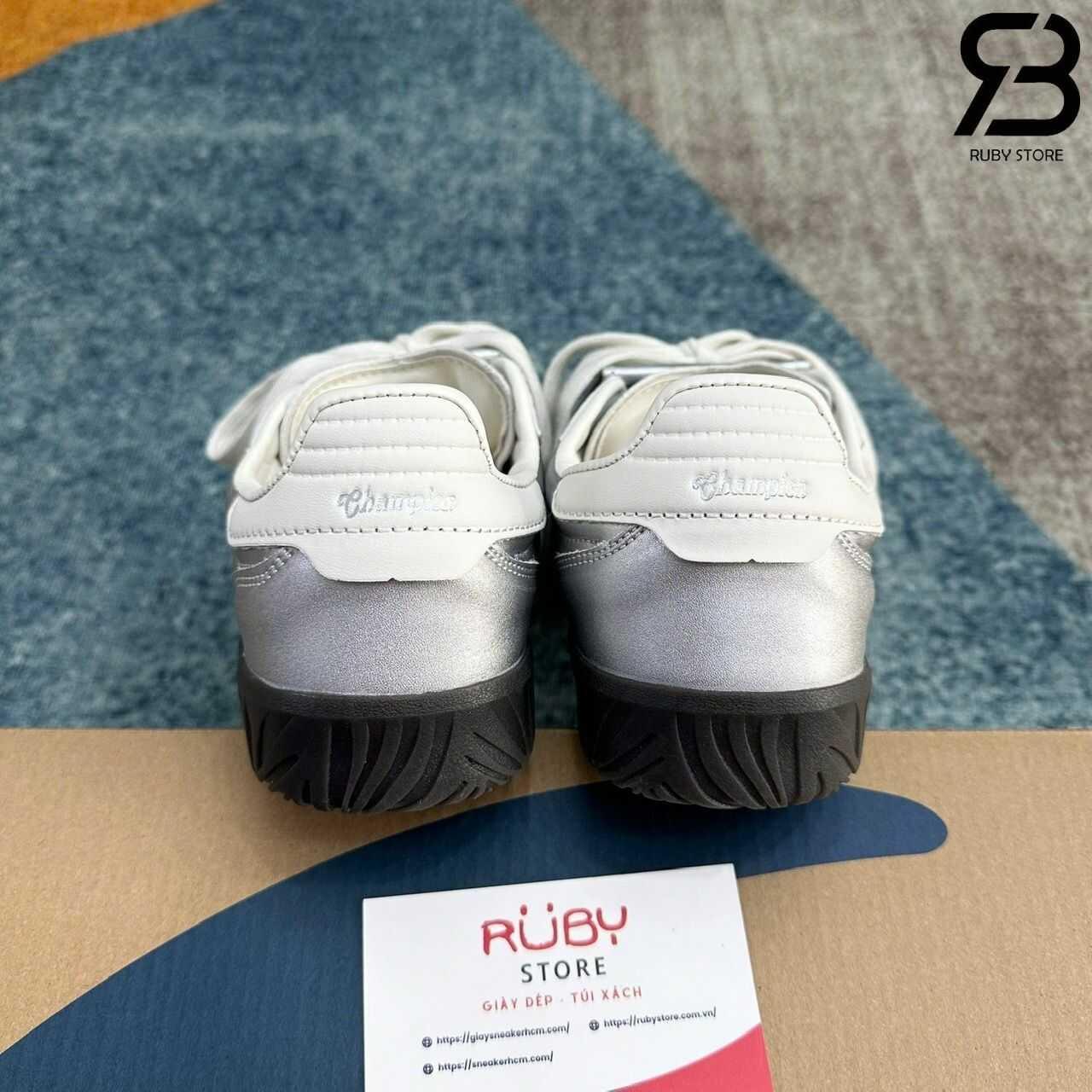 Giày Champion Essentials Champ T-Trainer Metallic Silver Màu Bạc