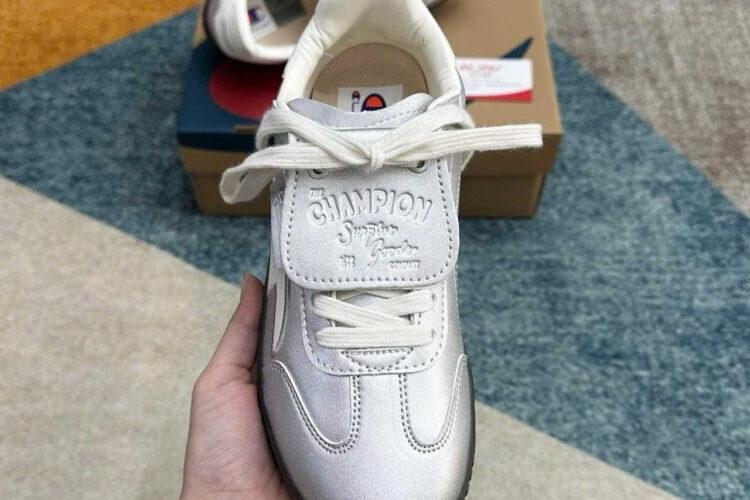 Giày Champion Essentials Champ T-Trainer Metallic Silver Màu Bạc