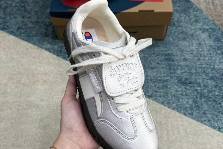 Giày Champion Essentials Champ T-Trainer Metallic Silver Màu Bạc