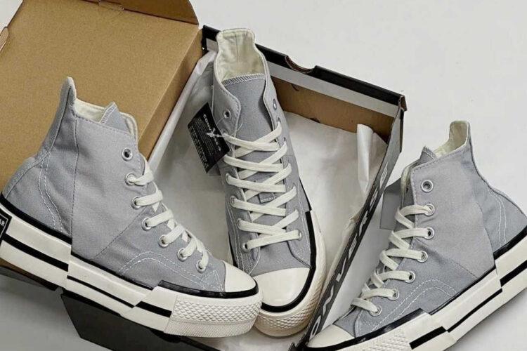 Giày Converse 1970s Plus High Ash Stone Grey xám xanh
