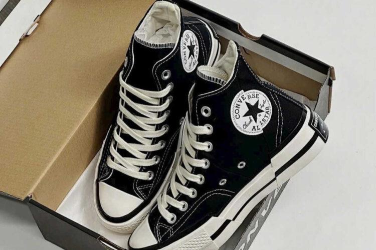 Giày Converse 1970s Plus High Black đen trắng