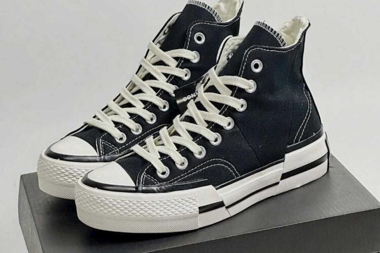 Giày Converse 1970s Plus High Black đen trắng