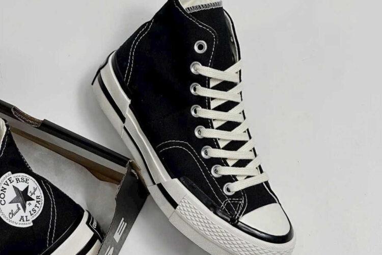 Giày Converse 1970s Plus High Black đen trắng