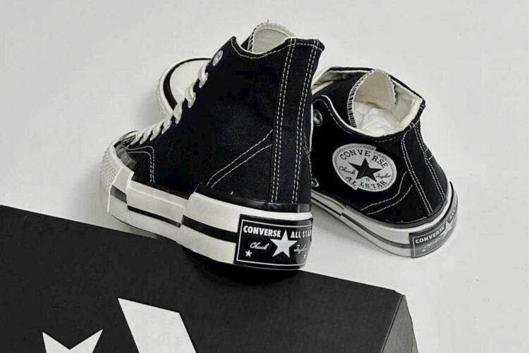 Giày Converse 1970s Plus High Black đen trắng