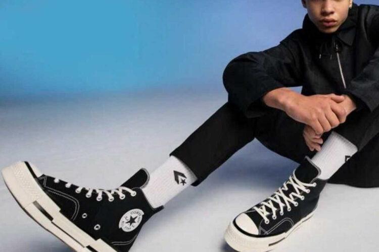 Giày Converse 1970s Plus High Black đen trắng
