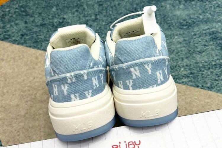 Giày MLB Chunky Liner SL Denim Monogram NY Màu Xanh Dương
