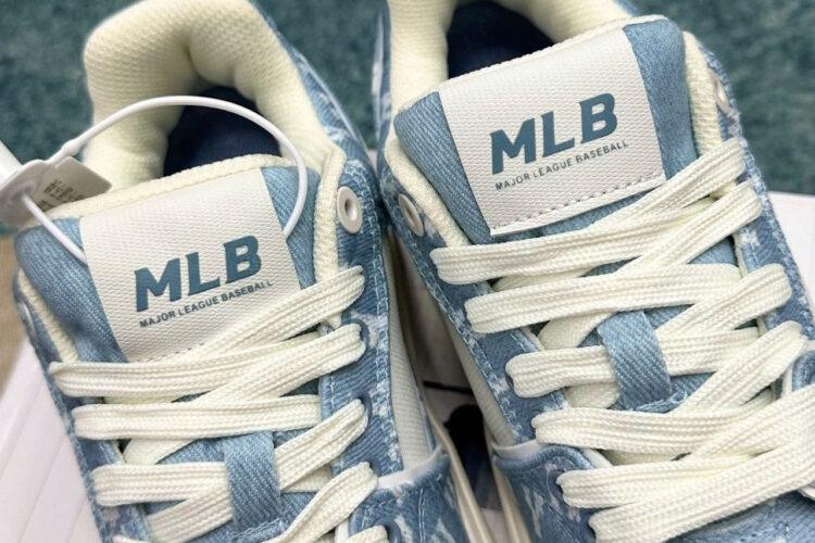 Giày MLB Chunky Liner SL Denim Monogram NY Màu Xanh Dương