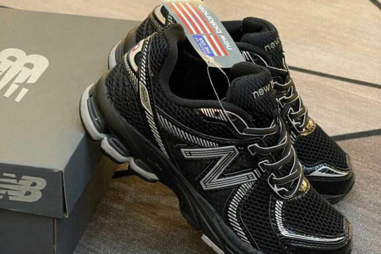 Giày New Balance 860 Black Silver Màu Đen Bạc