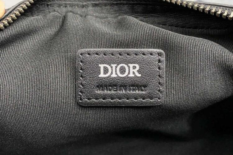 Túi Dior Saddle Triple Pouch Black Diamond Canvas Đen